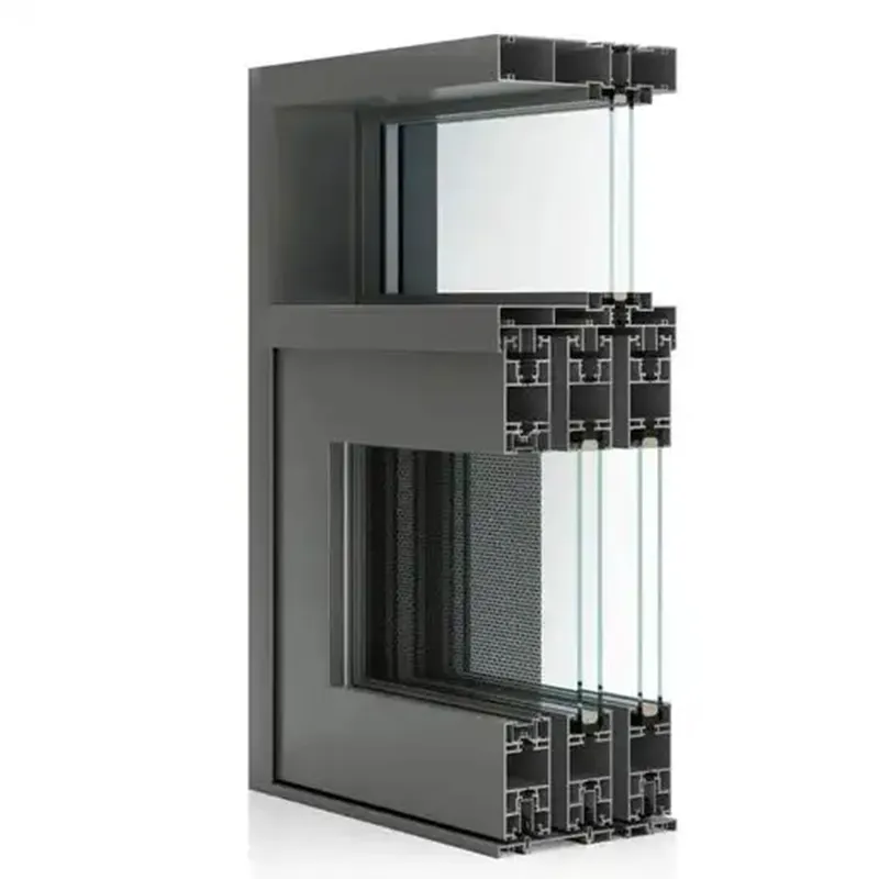 Распашное окно с терморазрывом GHT