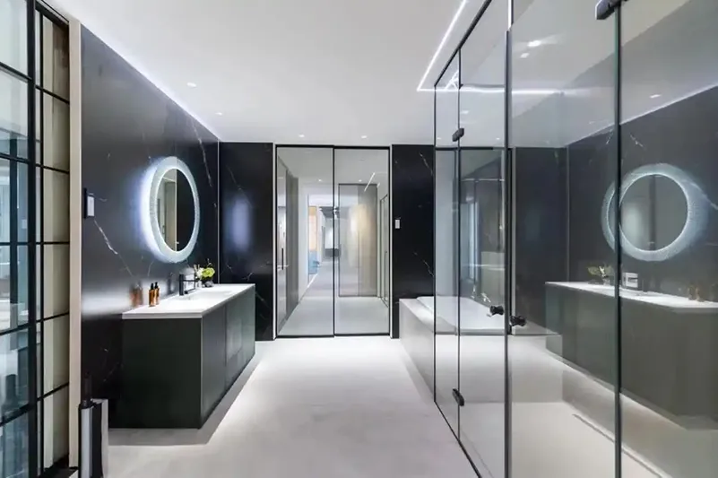 Прямая душевая кабина-1